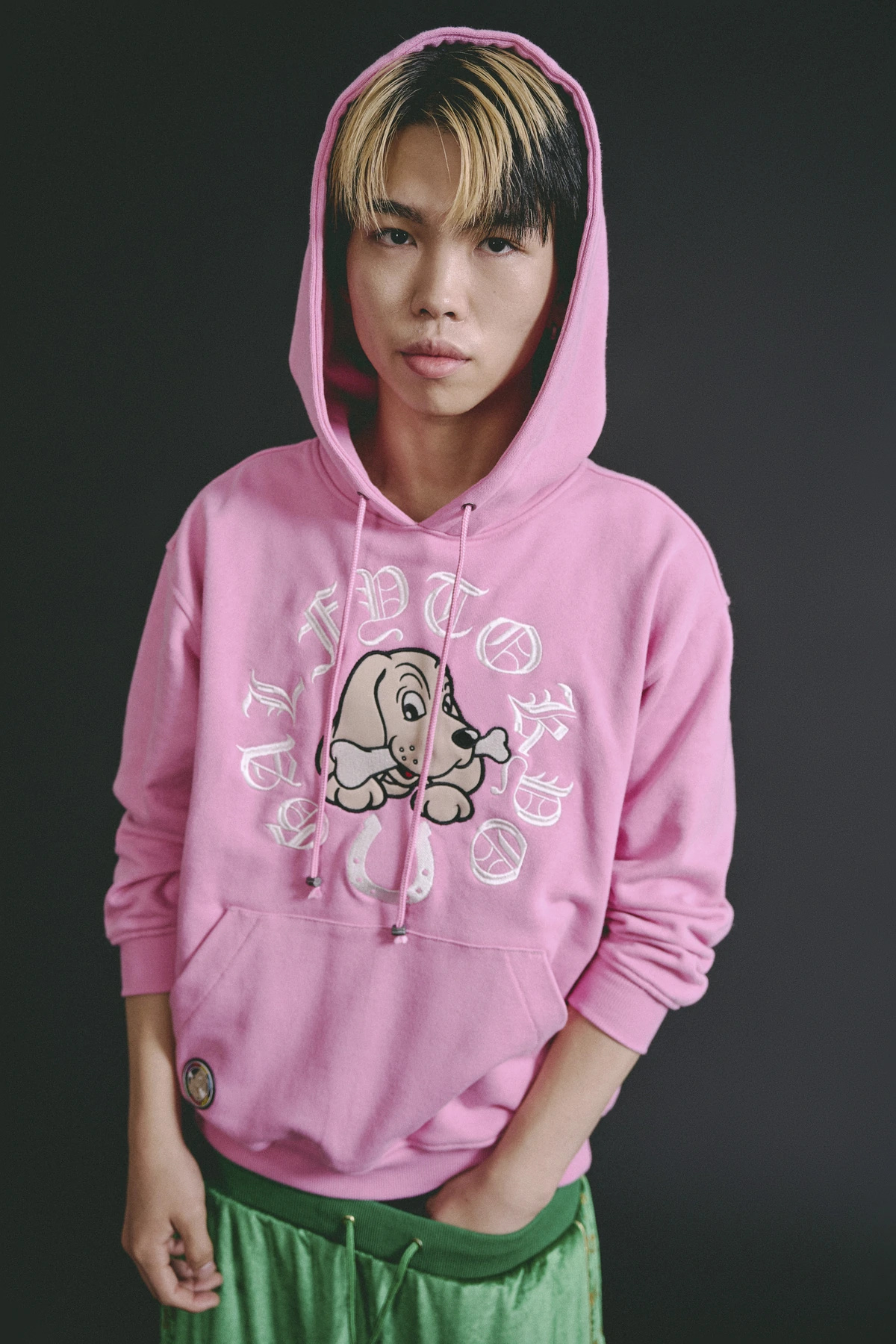 GALFY 164009／ピンク（50）／前面の着用写真